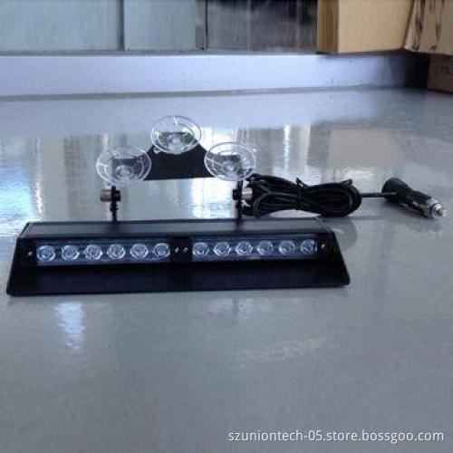6-piece 1W LED Dash Light with Suction Cup Mount, 12/24V DC Voltage, 19 Kinds of Flash Pattern